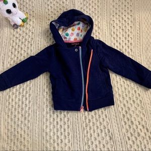 3t toddler girls zip up hoodie